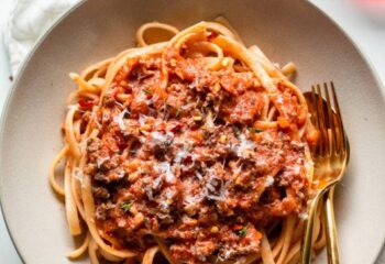 Roasted Pepper Beef Bolognese